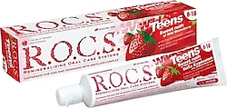 R.O.C.S. Teens Yaban Çileği Tadında 8-18 Yaş 60 ml Florürlü Çocuk Diş Macunu