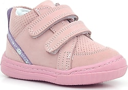 Rakerplus Raya Hakiki Deri Pembe-Mor Kız Bebek Bot