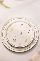 Rakle Botanical 20 cm 4'lü Seramik Pasta Tabağı