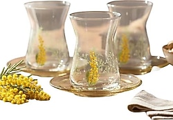 Rakle Mimosa 12 Parça 6 Kişilik Çay Seti