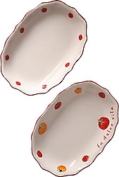 Rakle Pomodoro 25 cm 2'li Kayık Sunum Tabağı