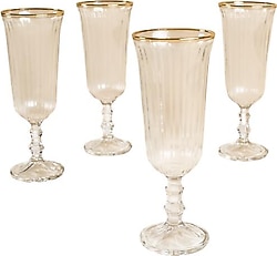 Rakle Splendid Gold 120 cc 4'lü Kahve Yanı Su Bardağı