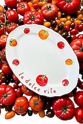 Rakle X Bengi Kurtcebe Pomodoro 34 cm Sunum Tabağı