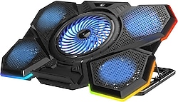 Rampage AD-RC13 Bellatrix RGB 5 Fanlı 15"-17" Laptop Soğutucu