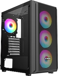 Rampage Beta Mesh ARGB Fanlı Siyah 650 W ATX Oyuncu Kasası
