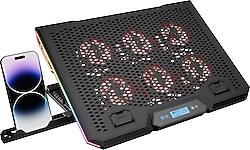Rampage Blizzard R7 RGB 6 Fanlı USB 2.0 13"-15.6" Laptop Soğutucu