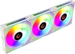 Rampage Cyclops F30 Beyaz 3'lü 12 cm Kasa Fanı