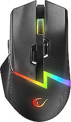Rampage Drop M3 Siyah RGB Şarjlı Ergonomik Optik Kablolu/Kablosuz Oyuncu Mouse