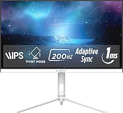 Rampage GLACIER GL27R200Q 27" 1 ms 2K Pivot IPS 200 Hz Oyuncu Monitörü