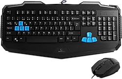 Rampage KM-R10 Kablolu Oyuncu Klavye Mouse Seti