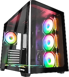Rampage Loopy ARGB Fanlı Siyah ATX Oyuncu Kasası