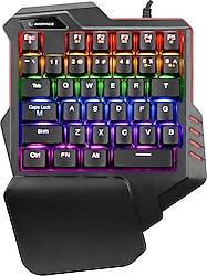 Rampage Miracle K1 Blue Switch Kablolu Mekanik Oyuncu Klavyesi