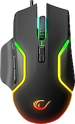 Rampage Miracle M1 RGB Makrolu Ergonomik Optik Kablolu Oyuncu Mouse