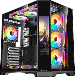 Rampage Nova LCD Ekran ARGB Fanlı ATX Oyuncu Kasası