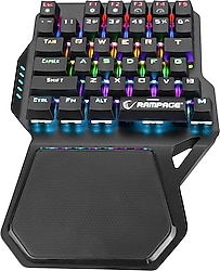 Rampage Palm KB-R77 Blue Switch Kablolu Mekanik Oyuncu Klavyesi