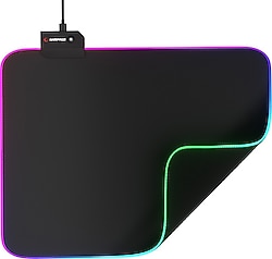 Rampage Pulsar MP-21 Siyah RGB Mouse Pad