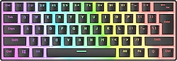 Rampage Radiant K11 RGB %60 TKL İngilizce Red Switch Mekanik Oyuncu Klavyesi