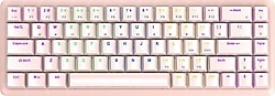 Rampage Rebel Pembe TKL İngilizce Red Switch Kablolu Mekanik Oyuncu Klavyesi