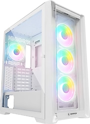 Rampage Sirius RGB Fanlı Beyaz E-ATX Oyuncu Kasası