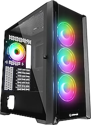 Rampage Sirius RGB Fanlı Siyah E-ATX Oyuncu Kasası