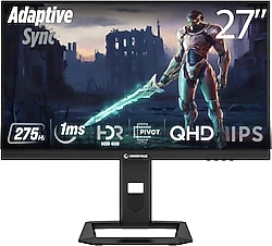 Rampage Slice SL27F275Q 27" 1 ms 2K Pivot IPS 275 Hz Oyuncu Monitörü