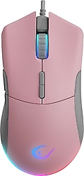 Rampage SMX-R21 Pembe RGB Makrolu Ergonomik Optik Kablolu Oyuncu Mouse