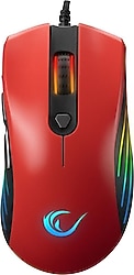 Rampage SMX-R33 Kırmızı RGB Makrolu Ergonomik Optik Kablolu Oyuncu Mouse
