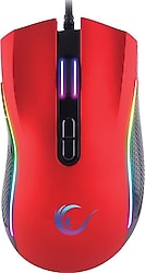 Rampage SMX-R44 Kırmızı RGB Makrolu Ergonomik Optik Kablolu Oyuncu Mouse