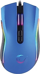 Rampage SMX-R44 Mavi RGB Makrolu Ergonomik Optik Kablolu Oyuncu Mouse