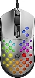 Rampage SMX-R66 Rocket Gümüş RGB Makrolu Ergonomik Optik Kablolu Oyuncu Mouse