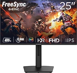 Rampage Titan TT25F400F 25" 0.5 ms Full HD IPS 400 Hz Oyuncu Monitörü