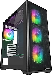 Rampage Vortex V3 RGB Fanlı Siyah E-ATX Oyuncu Kasası