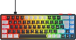 Rampage Yoru Mini RGB TKL Red Switch Kablolu Mekanik Oyuncu Klavyesi