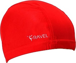 Ravel RV380 Kırmızı Polyester Yüzücü Bonesi