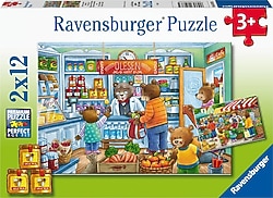 Ravensburger Alışverişe Gidiyoruz 2x12 Parça Puzzle 50765