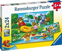 Ravensburger Ayı Ailesi Kampta 2x24 Parça Puzzle 052479
