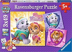 Ravensburger Paw Patrol Skye 3x49 Parça Çocuk Puzzle 080083