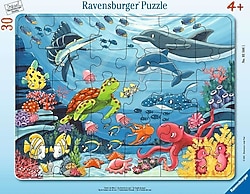 Ravensburger Deniz Altında 30 Parça Çerçeveli Puzzle 055661