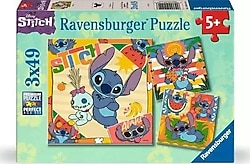 Ravensburger Disney Stitch 3x49 Parça Puzzle 41146