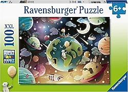 Ravensburger Gezegenler 100 Parça Puzzle 129713