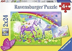 Ravensburger Gökkuşağı Atları 2x24 Parça Puzzle 091935