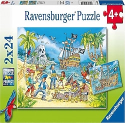 Ravensburger Macera Adası 2x24 Parça Puzzle 50895