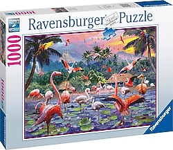 Ravensburger Pembe Flamingolar 1000 Parça Puzzle 170821