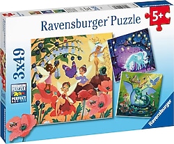Ravensburger Sihirli Karakterler 3x49 Parça Puzzle 051816