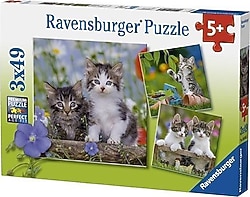 Ravensburger Tiger Babies 3x49 Parça Puzzle 080465
