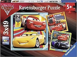 Ravensburger Walt Disney Cars 3 3x49 Parça Puzzle 080151