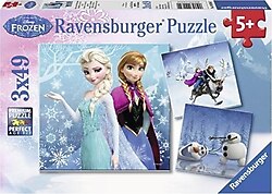 Ravensburger Walt Disney Frozen Kış Macerası 3x49 Parça Puzzle 092642