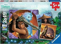 Ravensburger Walt Disney Raya 3x49 Parça Puzzle 050987