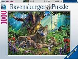 Ravensburger Wolves in Forest 1000 Parça Puzzle 159871