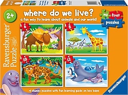 Ravensburger Yaşadığım Yer 6/8/10/12 Parça Puzzle 030583